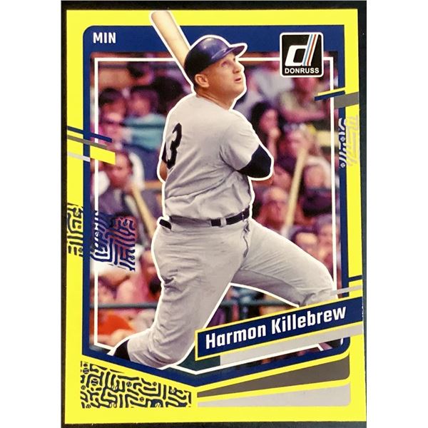 2023 DONRUSS YELLOW FLASH HARMON KILLEBREW (HOF)