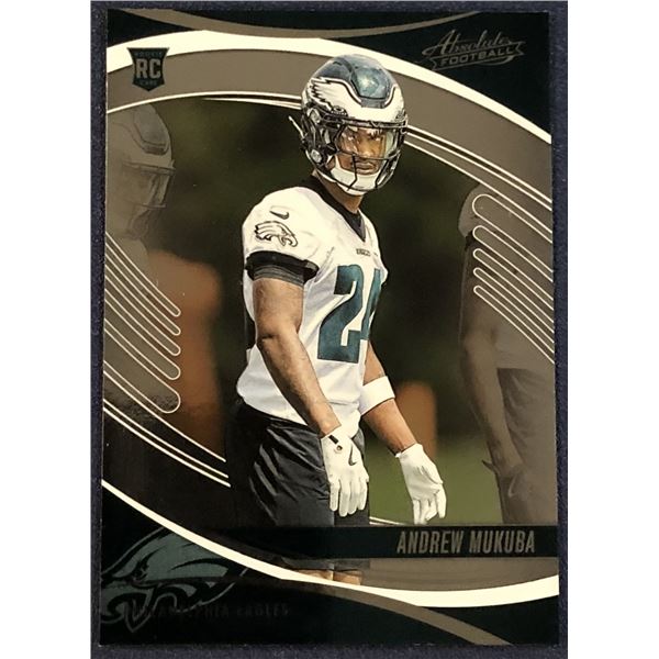 2025 ABSOLUTE NFL ANDREW MUKUBA ROOKIE CARD