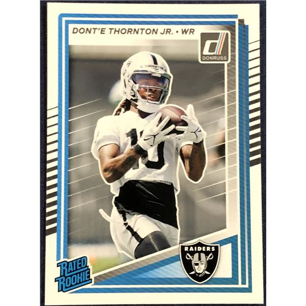 2025 DONRUSS NFL DONT'E THORNTON JR. ROOKIE CARD