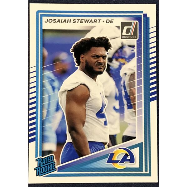 2025 DONRUSS NFL JOSAIAH STEWART ROOKIE CARD