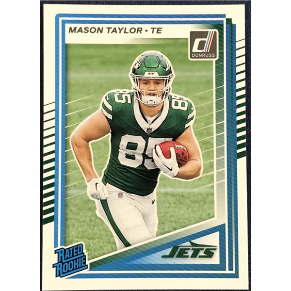 2025 DONRUSS NFL MASON TAYLOR ROOKIE CARD