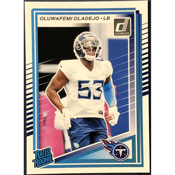 2025 DONRUSS NFL OLUWAFEMI OLADEJO ROOKIE CARD