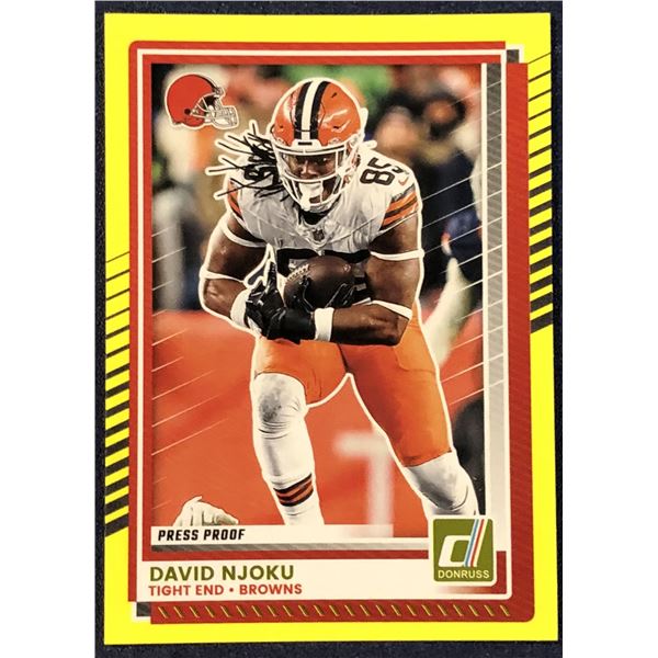 2025 DONRUSS NFL PRESS PROOF DAVID NJOKU