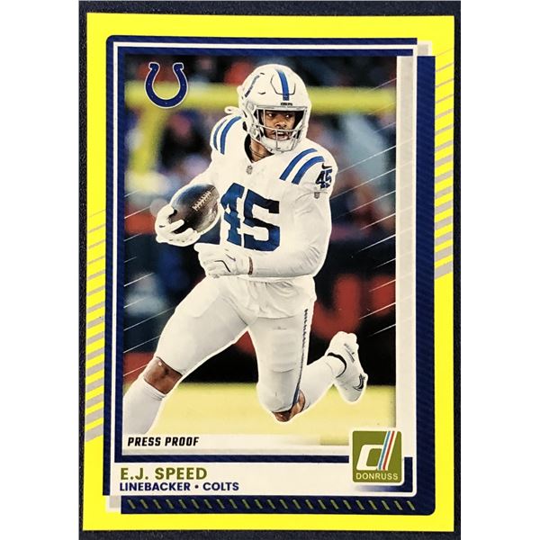 2025 DONRUSS NFL PRESS PROOF E.J. SPEED