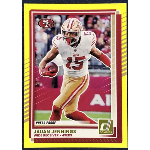 2025 DONRUSS NFL PRESS PROOF JAUAN JENNINGS