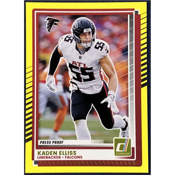 2025 DONRUSS NFL PRESS PROOF KADEN ELLISS