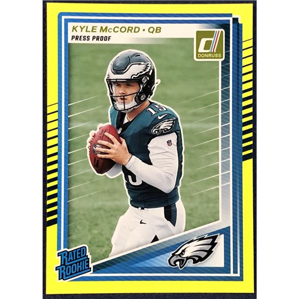 2025 DONRUSS NFL PRESS PROOF KYLE McCORD