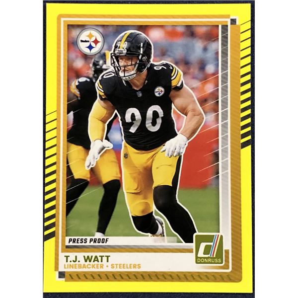 2025 DONRUSS NFL PRESS PROOF T.J. WATT