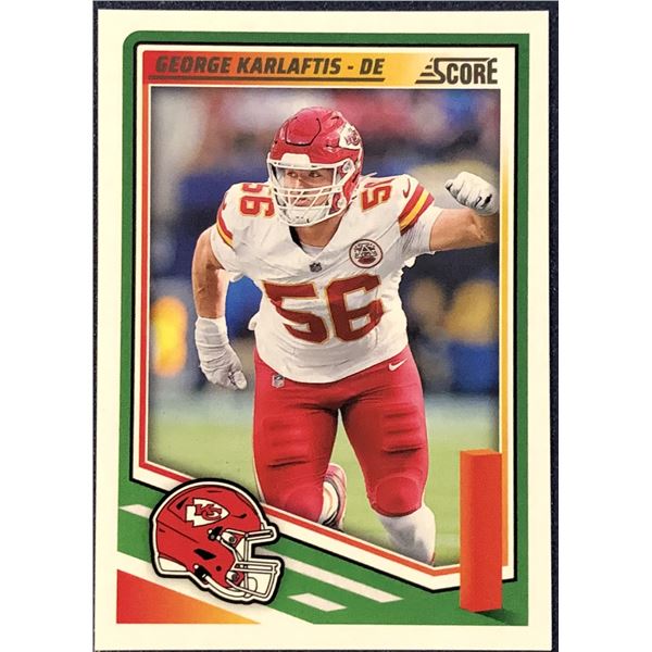 2025 SCORE NFL GEORGE KARLAFTIS