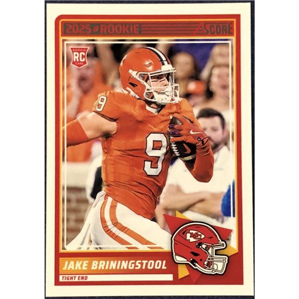 2025 SCORE NFL JAKE BRININGSTOOL ROOKIE CARD