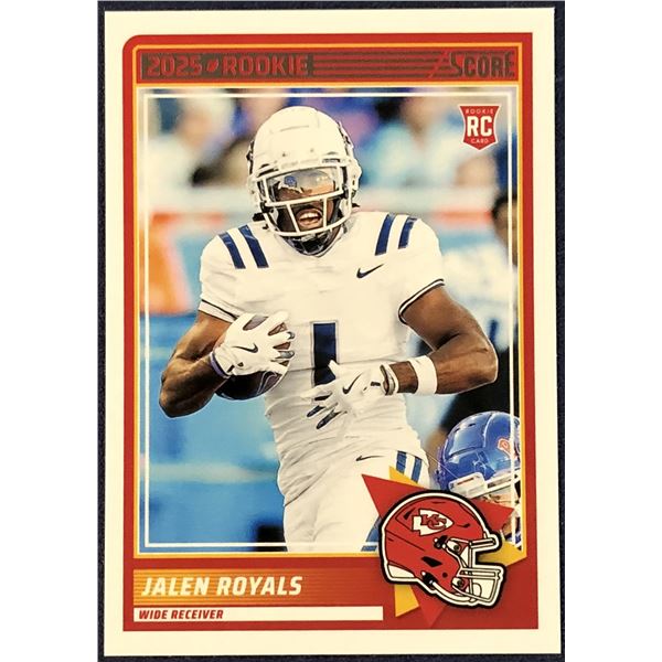 2025 SCORE NFL JALEN ROYALS ROOKIE CARD