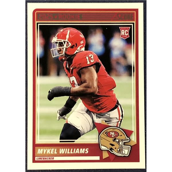 2025 SCORE NFL MYKEL WILLIAMS ROOKIE CARD