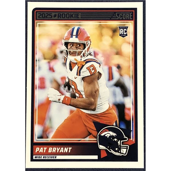 2025 SCORE NFL PAT BRYANT ROOKIE CARD