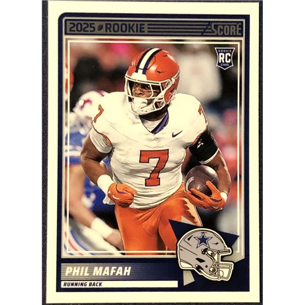 2025 SCORE NFL PHIL MAFAH ROOKIE CARD