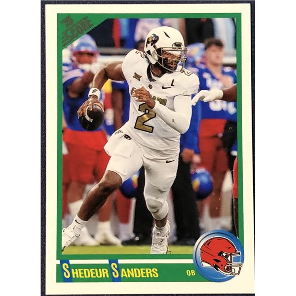 2025 SCORE NFL RETRO SHEDEUR SANDERS ROOKIE CARD