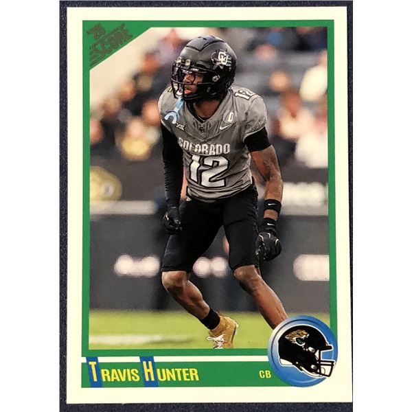 2025 SCORE NFL RETRO TRAVIS HUNTER ROOKIE CARD