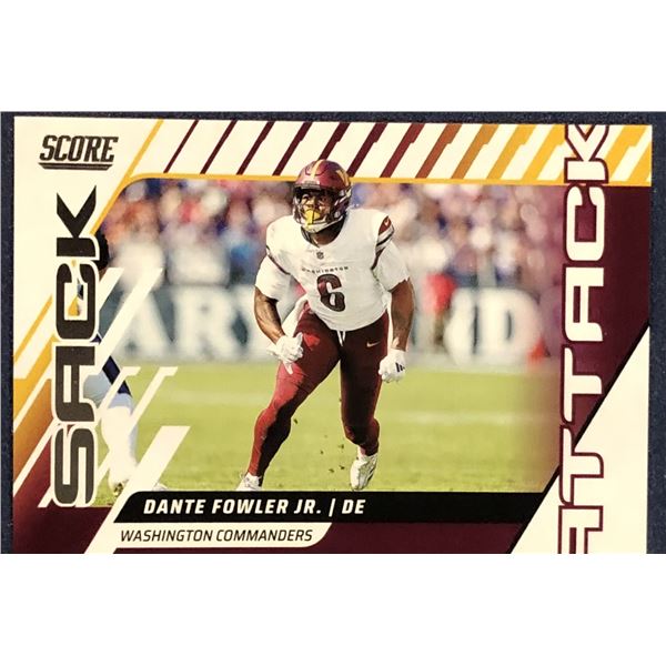 2025 SCORE NFL SACK ATTACK DANTE FOWLER JR.