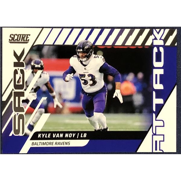 2025 SCORE NFL SACK ATTACK KYLE VAN NOY