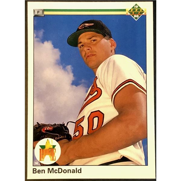 1990 UPPER DECK BEN McDONALD ROOKIE CARD
