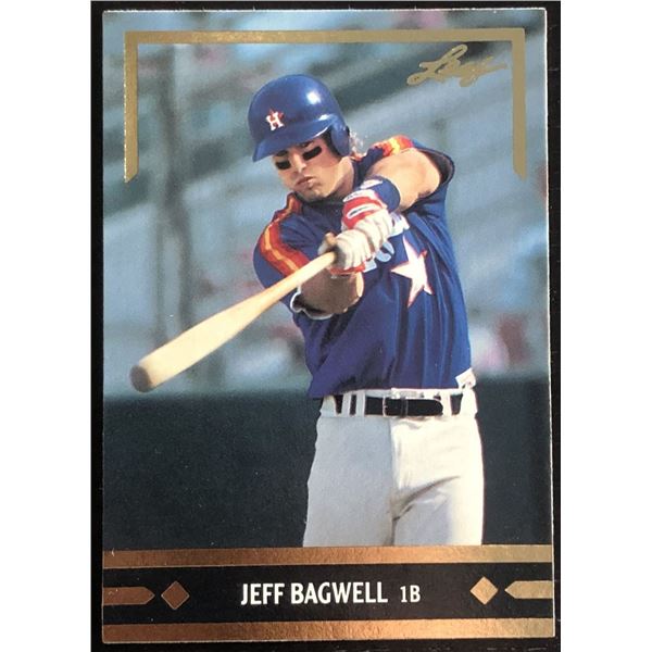 1991 LEAF JEFF BAGWELL (HOF) ROOKIE CARD
