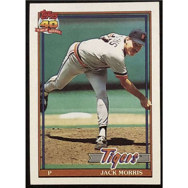 1991 TOPPS JACK MORRIS (HOF)