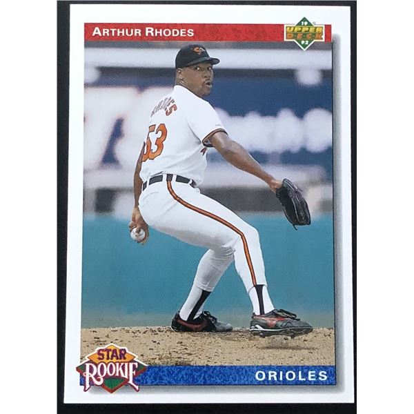 1993 UPPER DECK ARTHUR RHODES ROOKIE CARD