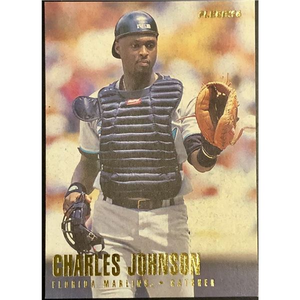 1996 FLEER CHARLES JOHNSON ROOKIE CARD