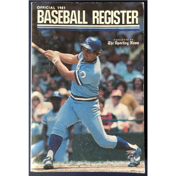 1981 SPORTING NEWS MLB REGISTER