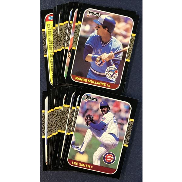 1987 DONRUSS BASEBALL COLLECTION (25)
