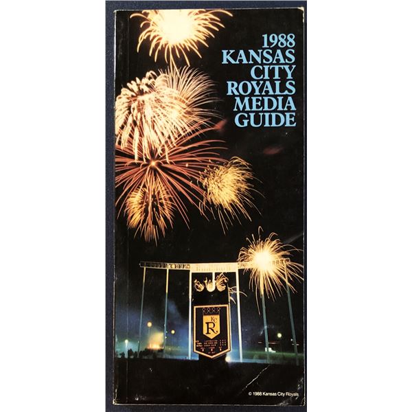 1988 KANSAS CITY ROYALS MEDIA GUIDE