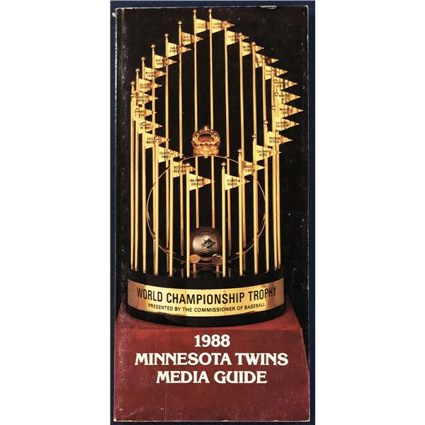 1988 MINNESOTA TWINS MEDIA GUIDE