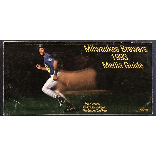 1993 MILWAUKEE BREWERS MEDIA GUIDE