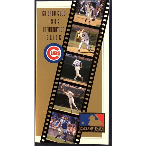 1994 CHICAGO CUBS MEDIA GUIDE
