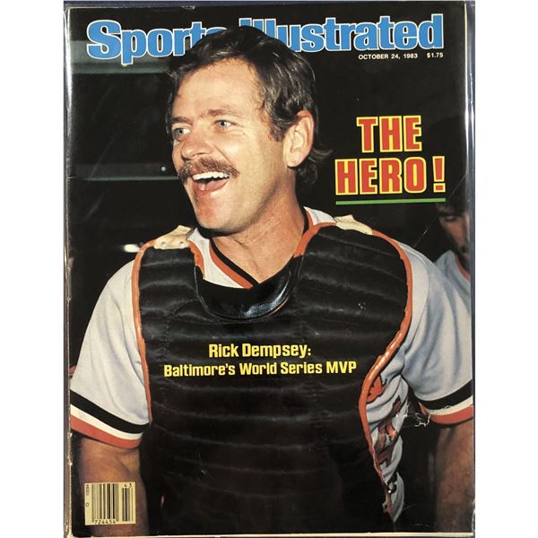 OCTOBER 24 1983 SPORTS ILLUSTRATED - RICK DEMPSEY COVER