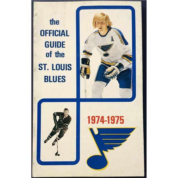 1974-75 ST. LOUIS BLUES MEDIA GUIDE