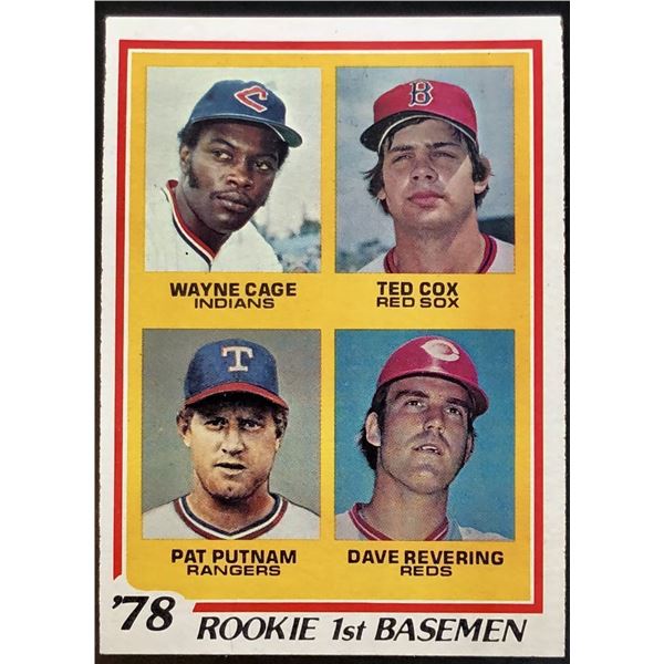 1978 TOPPS DAVE REVERING ROOKIE CARD