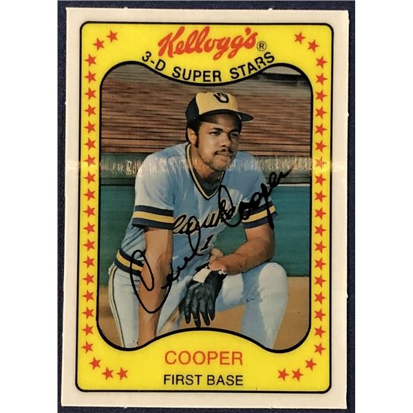 1981 KELLOGGS 3-D BASEBALL CECIL COOPER