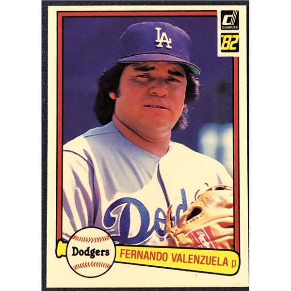 1982 DONRUSS BASEBALL FERNANDO VALENZUELA