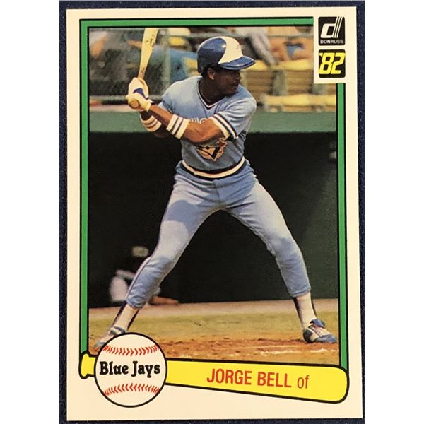 1982 DONRUSS BASEBALL GEORGE BELL ROOKIE CARD