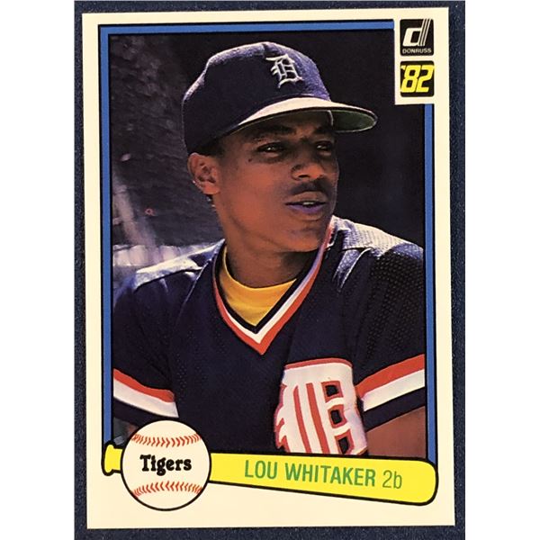 1982 DONRUSS BASEBALL LOU WHITAKER