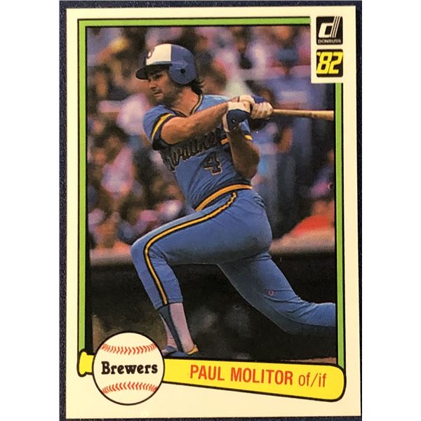 1982 DONRUSS BASEBALL PAUL MOLITOR (HOF)