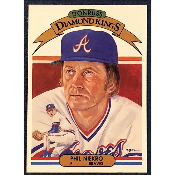 1982 DONRUSS BASEBALL PHIL NIEKRO (HOF)