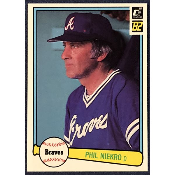 1982 DONRUSS BASEBALL PHIL NIEKRO (HOF)