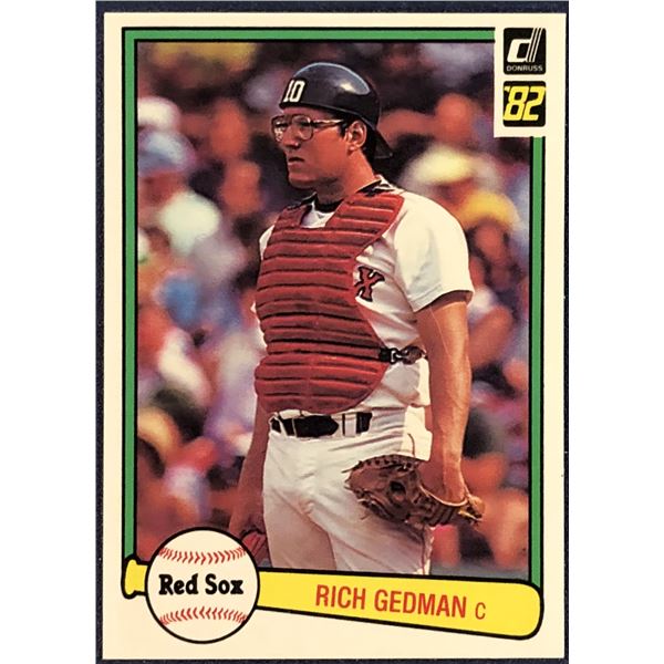 1982 DONRUSS BASEBALL RICH GEDMAN ROOKIE CARD