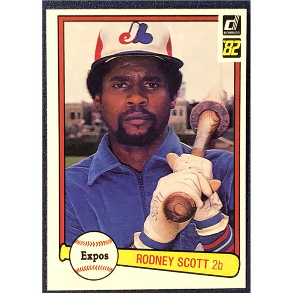 1982 DONRUSS BASEBALL RODNEY SCOTT