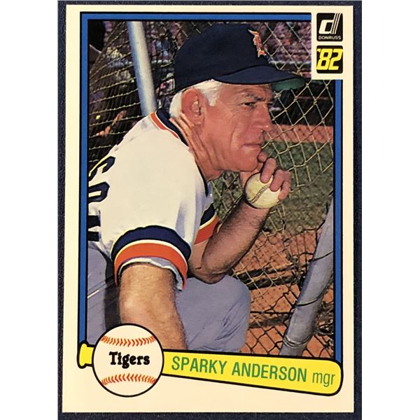 1982 DONRUSS BASEBALL SPARKY ANDERSON (HOF)