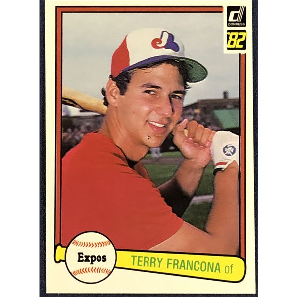 1982 DONRUSS BASEBALL TERRY FRANCONA ROOKIE CARD
