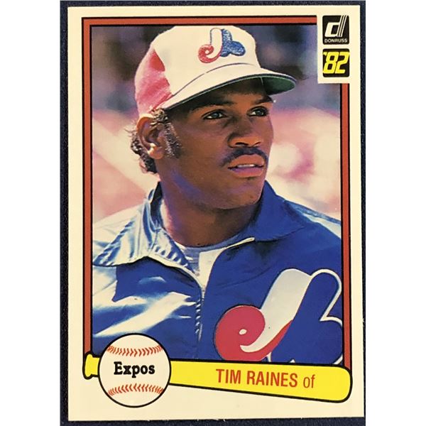 1982 DONRUSS BASEBALL TIM RAINES (HOF)