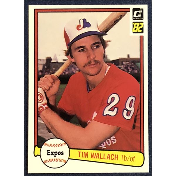 1982 DONRUSS BASEBALL TIM WALLACH ROOKIE CARD