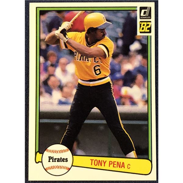 1982 DONRUSS BASEBALL TONY PENA ROOKIE CARD